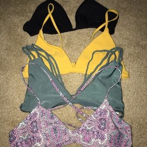 bundle of LARGE bathing suit tops